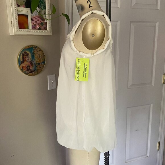 ROMEO + JULIET Ivory White Smocked beaded Goddess Camisole Tank *SMALL* - Picture 3 of 5